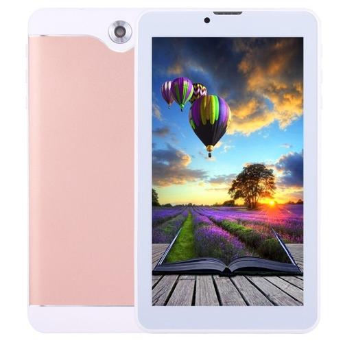 Tablette Tactile or rose 7 pouces Tactile, 512 Mo + 8 Go, Appel 3G, Android 4.4.2, MTK6582 Quad Core 1,3 GHz, double SIM, WiFi, OTG, Bluetooth