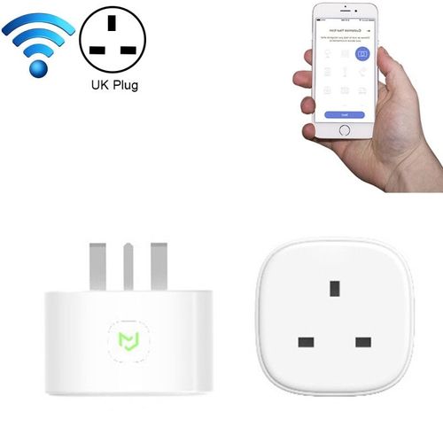 Prise Connectée blanc Meross MSS210 télécommande WiFi Smart Power Socket Fonctionne avec Amazon Alexa & Assistant Google, AC 100-240V, UK