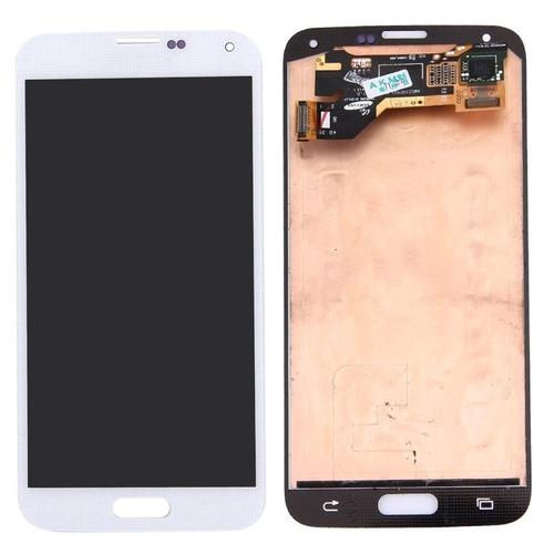 Écran Lcd Samsung Galaxy S5 G9006v G900f G900a G900i G900m G900v Original Tactile Digitizer Assemblée Blanc