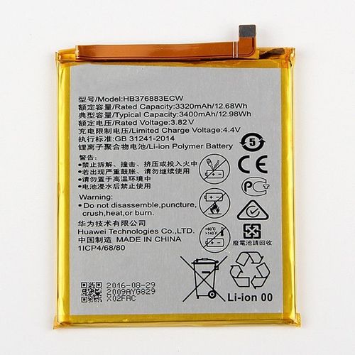 Batterie Li-Polymère Hb376883ecw 3400mah Pour Huawei P9 Plus / Vie-Al10