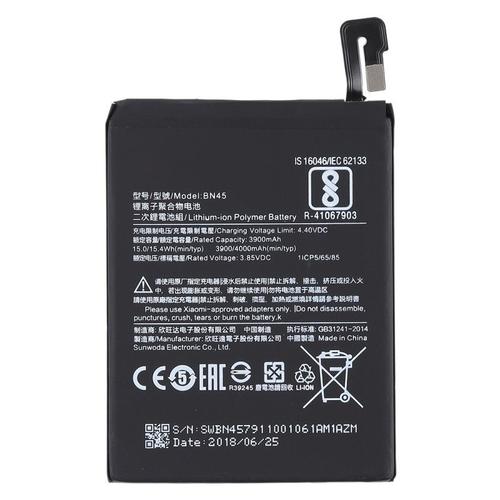 Batterie Li-Polymer Bn45 3900mah Pour Xiaomi Redmi Note 5