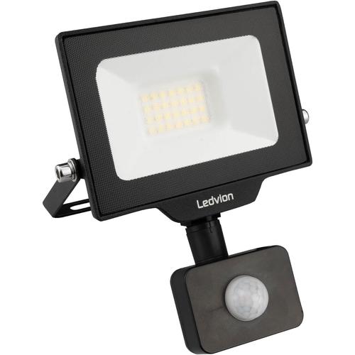 4000k Projecteur Led Avec Détecteur De Mouvement, 20w Osram Led Spot Extérieur, 4000k Eclairage De Sécurité, 2200 Lumens, Ip44, Pour Jarding, Terasse, Garage, Patio