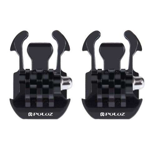 Fixation GoPro pour HERO6 / 5/5 Session / 4 Session / 4/3 + / 3/2/1, Xiaomi et autres caméras d'action 2 PCS horizontale Quick Release Buckle