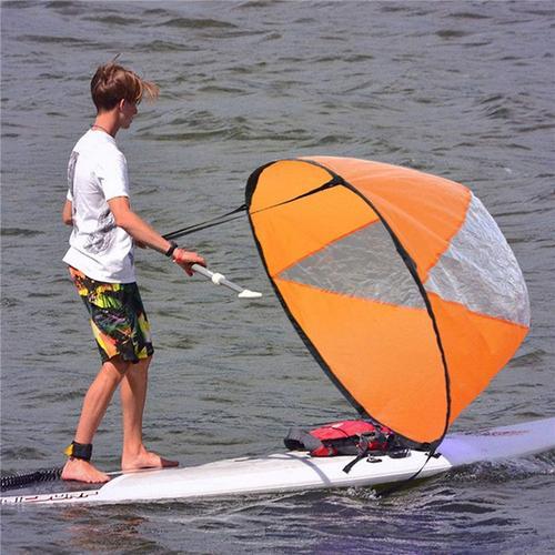 Voile De Kayak 108cm Portable Sous Le Vent Du Vent Paddle Pour Bateau Gonflable, Pour Canoë Bateaux Gonflables