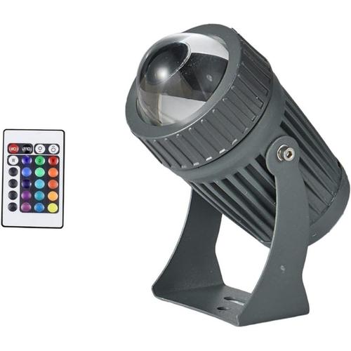 Rgb+Remote Projecteurs D'extérieur - Spot À Faisceau Led Exterieur - Projecteurs À Faisceau Étroit 10 W Avec Télécommande, Projecteurs D'éclairage À Distance Étanches Ip67 ( Color : Rgb+Remote , Size