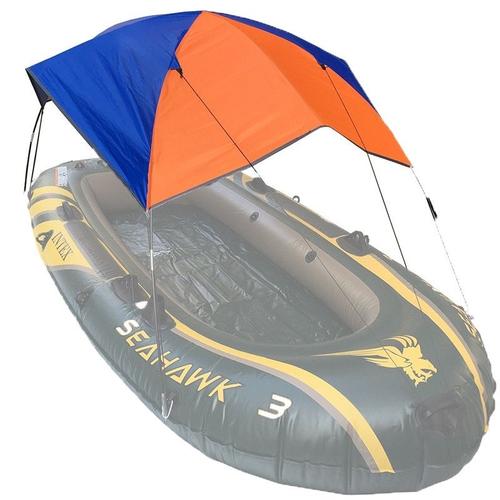 68349 tente gonflable en caoutchouc de parasol de bateau de canoë auvent se  pliant pour 3 personnesle n'est pas inclus