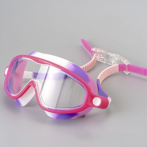 Lunettes De Natation Pour Enfants, Grande Monture, Vision Ultra Large, Sangle Réglable A