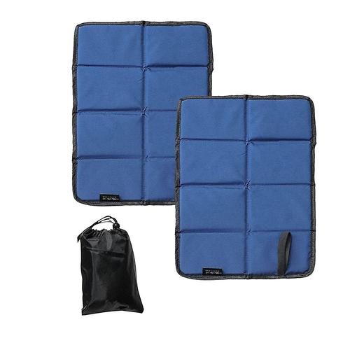 Tapis D'assise Pliable Portable En Mousse, Siège Isolé Thermiquement, Bleu, 2 Pièces