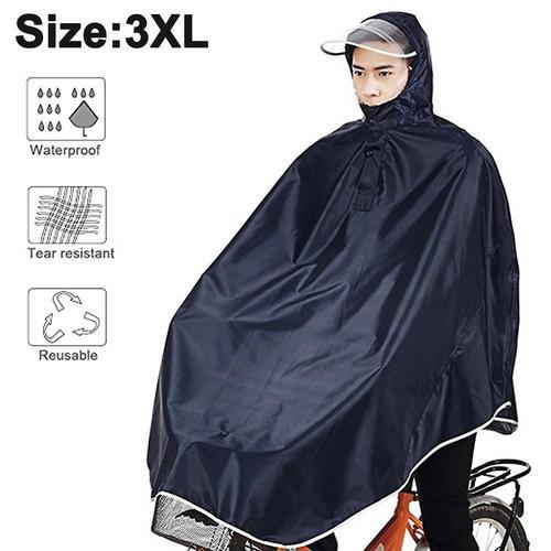 Poncho De Pluie Bran Pour Camping Vélo Imperméable Protection Contre La Pluie Avec Capuche