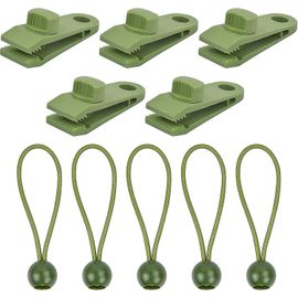 Clip De Verrouillage Pour Bâche, Clip De Tente Robuste, Corde À Balle Rebondissante, Camping