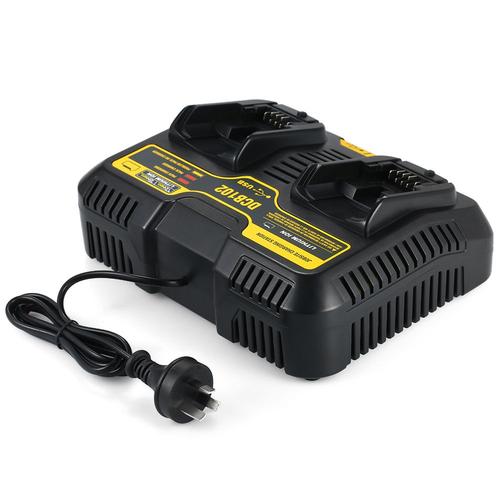 DCB102 Chargeur de remplacement pour DEWALT DCB102 20 volts MAX station de charge de chantier double ports USB Chargeur de batterie Dewalt Outils