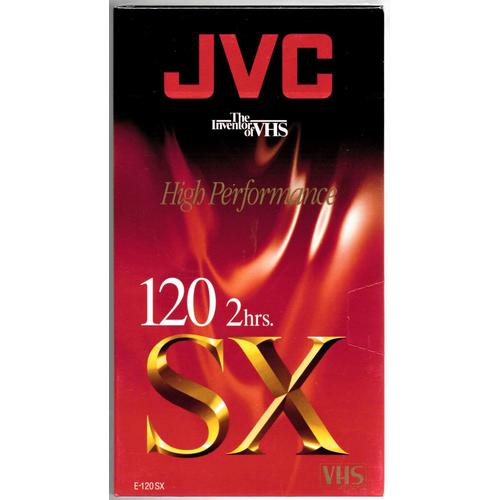 Cassette VHS Vierge JVC SX 120 Mn