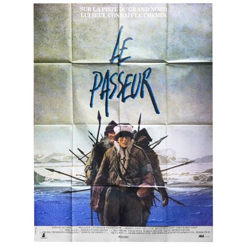 Le Passeur (Ofelas) - Véritable Affiche De Cinéma Pliée - Format 120x160 Cm - De Nils Gaup Avec Mikkel Gaup, Ingvald Guttorm - 1987