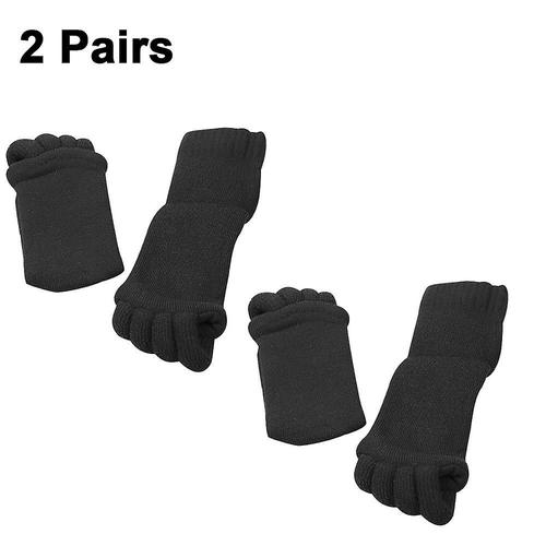 Paires De Chaussettes De Yoga Noires/Bleues/Rose Rouge, Séparateur À Cinq Orteils, Alignement Des Pieds, Extensibles