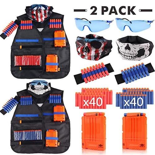 Gafild Taktische Weste Kit Fr Nerf, 2er Kinder Taktische Weste Jacke Fr N-Strike