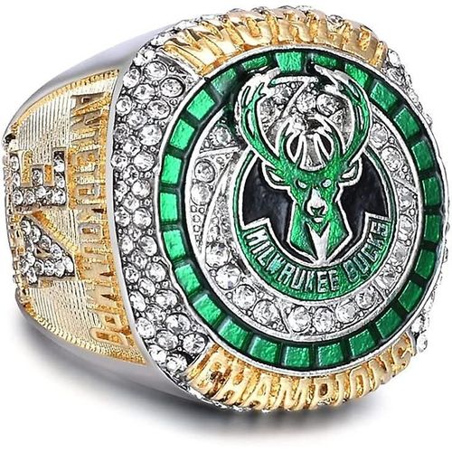 Bague De Championnat Des Bucks 2021, Réplique De La Bague Des Champions De Basket-Ball Avec Championnat