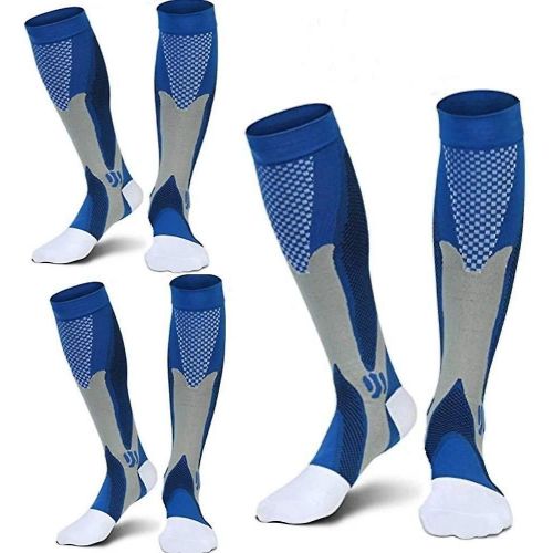 3 Paires De Chaussettes De Compression De Sport Médical Pour Hommes, Chaussettes De Course Pour Traiter L'?dème M