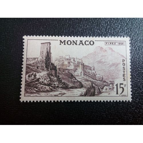 Timbre Monaco Yt 448 Palais De Monaco, Peinture Du Xviiie Siècle. 1956 ( 110604 )