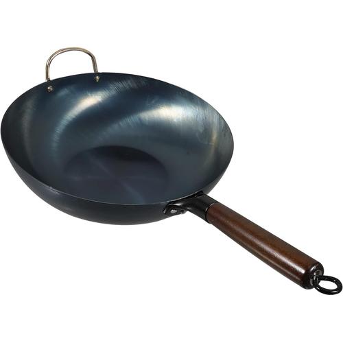 Comme Montré Wok Poêles À Frire Batterie De Cuisine Au Carvi Casserole Avec Manche En Bois Marmites Shabu Fourniture De Cuisine Accessoires De Batterie De Cuisine Pot Japon Le Fer Ménage