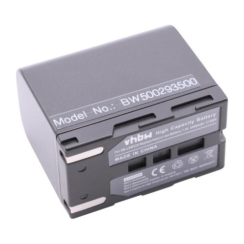 vhbw batterie compatible avec Samsung VP-D355i, VP-D361, VP-D361W, VP-D362, VP-D364W, VP-D371 appareil numérique camescope (2800mAh, 7,4V, Li-Ion)
