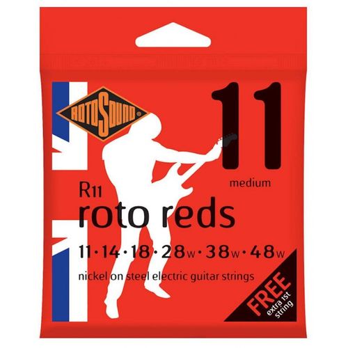 Rotosound Rotos R11 11-48 - Red Medium - Jeu Guitare Électrique