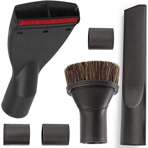 Kit d'accessoires pour aspirateur I Brosse à poussière, Brosse à Coussins, suceur Plat I Accessoire de Rechange 32 mm 35 mm pour aspirateur Central Evo X-1 Evolution II Vector Quiteness