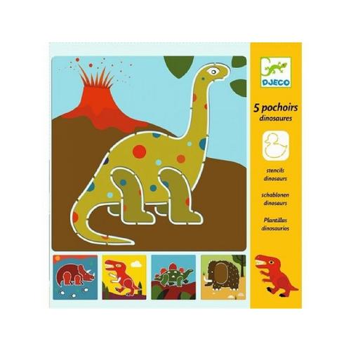 Lot De 5 Pochoirs Dinosaures - Djeco