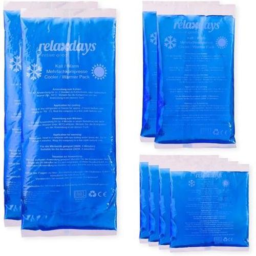 Relaxdays Hot/Cold Gel Pack First Aid Reusable 3 Sizes Multi-Use Comp