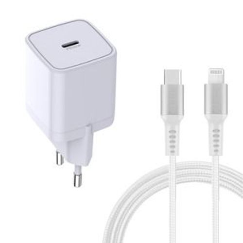 Tiger Power Pack Chargeur Secteur Gan Pd 30w Cable Lightning