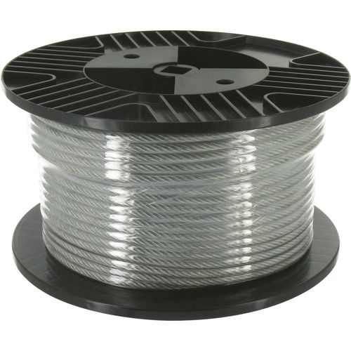 Câble acier gainé PVC Chapuis - Bobine de 40 m - Diamètre Câble 3 mm - Extérieur 5 mm