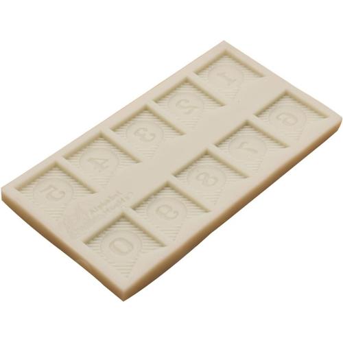 Moules Silicones 5 Pièces 0-9 Bannière Sergé Numérique Fondant Silicone Moule Gateau Décoration Chocolat Bricolage Époxy Moule