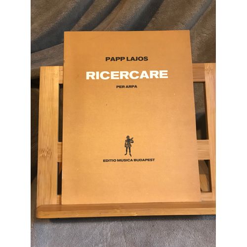 Lajos Papp Ricercare Pour Harpe Seule Partition Éditions Emb
