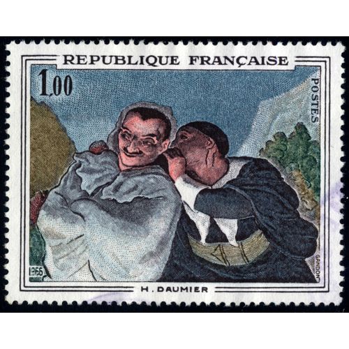H.Daumier.République Française.Postes.1,00.1966.