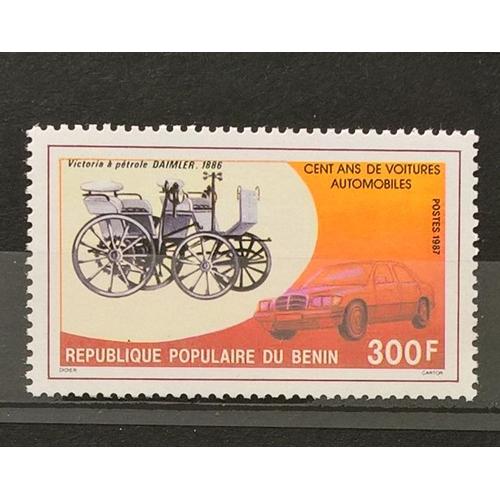 République Populaire Du Bénin, Timbre-Poste Y & T N° 651, 1987 - Cent Ans De Voitures Automobiles, Victoria À Pétrole