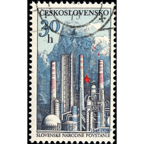 Timbre : Slovenske Narodne Povstanie.1944-1979.Ceskoslovensko.30h.
