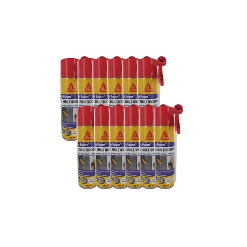 Lot de 12 mousses polyuréthanes expansives pistolables - SIKA Boom XL Gun Multiposition - 500ml - Blanc
