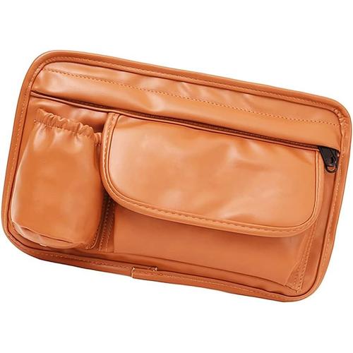 Brown Sacoches De Moto Sac De Selle De Guidon Sac De Rangement Pour Téléphone Sac En Cuir Pu Étanche Bagages Organisateur Pour Gts Lx Lxv Sprint Primavera 50 125 250 300 300ie (Brown)