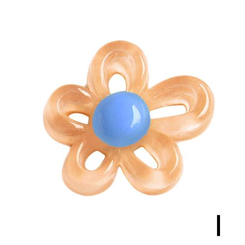 Orange Pendentif En Resine A Fleurs Creuses Irregulieres De Couleur Transparente Accessoire Diy C5a5 Orange