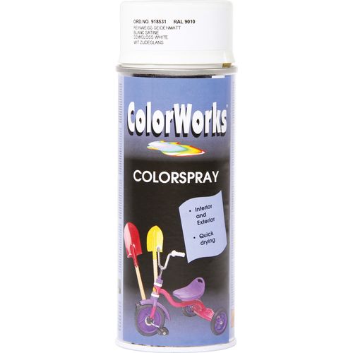 Peinture aérosol satinée blanc - 400 ml