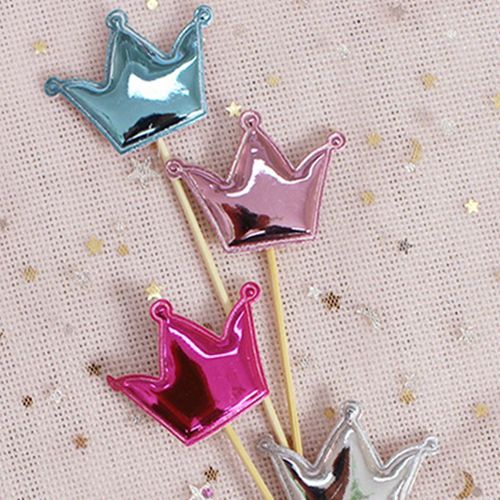 Cakelove 5 Pièces/Lot Belle Coeur Étoile Couronne Gâteau Topper Pour Anniversaire Cupcake Drapeau Bébé Douche Fête Mariage Décoration Fournitures  Z1083