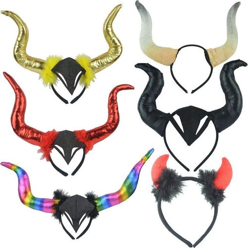 Démon Mal Gothique Cosplay Fait À La Main Corne De Mouton Bandeau Accessoire Bandeau Halloween Chapeaux Accessoire  Z1348