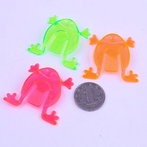 10/20 Pièces 4.3*4.3cm Saut Grenouille Trémies Jeu Enfants Fête Faveur Fête D'anniversaire Jouets Pour Fille Garçon Goody Sac Pinata Charges  Z1535