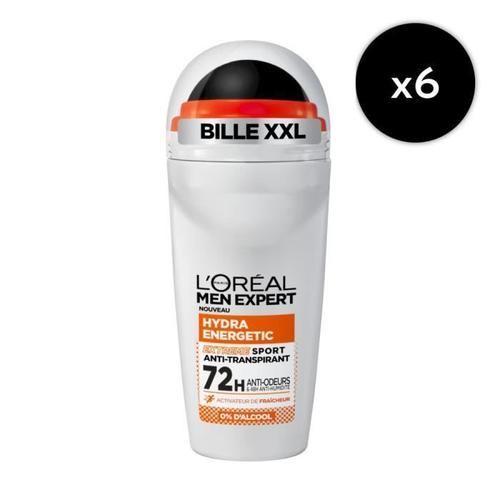 [Lot De 6] Déodorant Bille Anti-Transpirant Extreme Sport Men Expert Hydra Energetic 50ml 