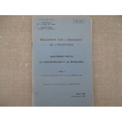 Documentation Fusils Mitrailleurs