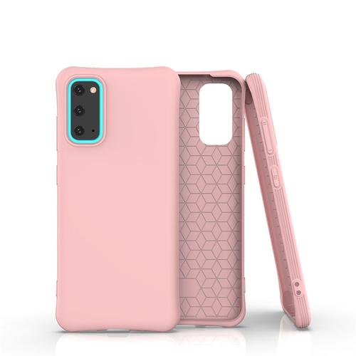 Subtel® Coque Simple Silicone Rose Pour Samsung Galaxy S20 (Sm-G980) - Protection De Téléphone Chocs Et Rayures