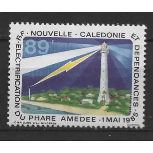 Nouvelle-Calédonie, Timbre-Poste Y & T N° 508, 1985 - Electrification Du Phare Amédée