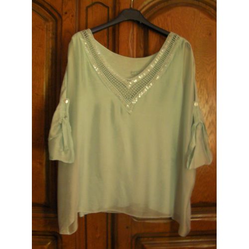 Top Turquoise Made In Italy - Taille 42/44