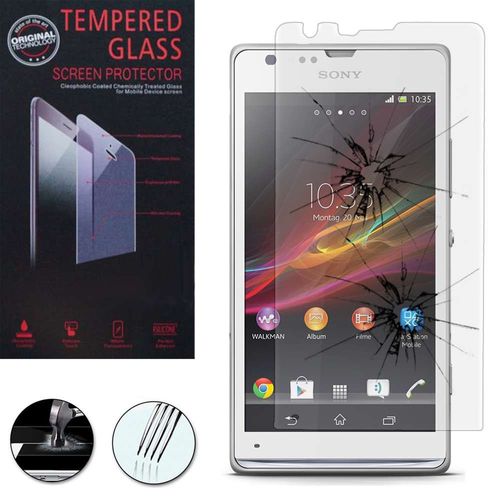 VITRE PROTECTION Ecran film en VERRE Trempé pour SONY XPERIA SP