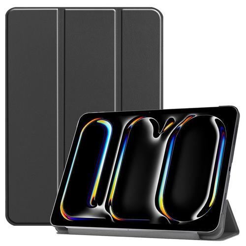 Etui Smartcover Noir Pour Apple Ipad Air 11 2024 Avec Coque Cover Protection Interne - Housse Noire Ipad Air 11 Pouces 2024 (M2) Xeptio Case