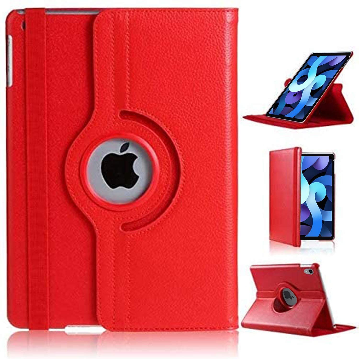 Etui Rotatif Rouge Pour Apple Ipad Pro 11 2024 Avec Coque Cover Protection Interne - Housse 360 Degrés Ipad Pro 11 Pouces (M4) Xeptio